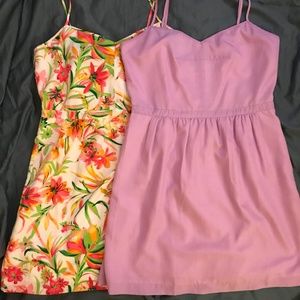 2 J Crew Cami Dresses - Lavender & Seaside Floral